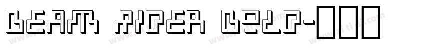 Beam Rider Bold字体转换